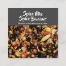 Search for spices business cards Cooking
