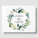 Search for greenery wedding guest books Watercolor