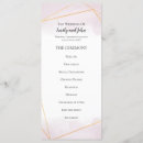 Search for blush pink wedding programmes Modern
