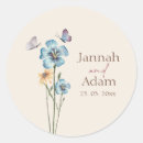Search for butterfly wedding stickers Botanical