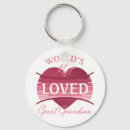 Search for great grandma key rings Heart