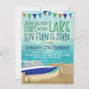 Search for lake birthday invitations Party at the lake
