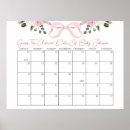 Search for baby shower calendar posters For her