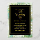 Search for black green gold wedding invitations Calligraphy