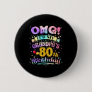 Search for 80th birthday badges Happy
