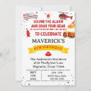 Search for sound the alarm birthday invitations Firefighter