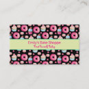 Search for cupcake pattern business cards Pastry