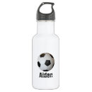 Search for soccer ball water bottles White