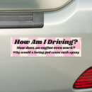 Search for how bumper stickers How am i driving