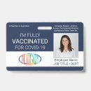 Search for vaccination id badges Employee