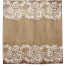 Search for white lace shower curtains Floral pattern