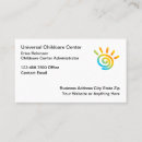 Search for children day care business cards School