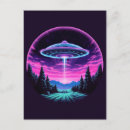 Search for alien abduction postcards Spaceship
