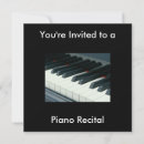 Search for piano recital invitations Contemporary