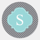 Search for blue polka dot pattern stickers Baby shower