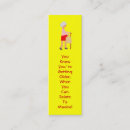 Search for funny sayings business cards Bookmark