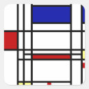 Search for mondrian stickers Red