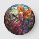 Search for stained glass clocks Tiffany