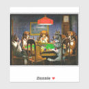 Search for 1903 stickers Dogs playing poker