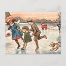 Search for vintage skating postcards Winter