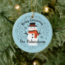 Search for snowman christmas tree decorations Whimsical
