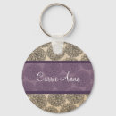 Search for purple flower pattern key rings Vintage