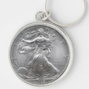 Search for silver coins key rings Eagle