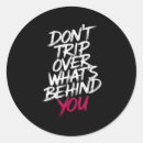 Search for behind stickers Saying