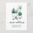 Search for cactus moving announcement cards Greenery