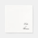Search for trendy wedding napkins Black and white