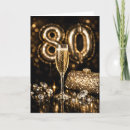 Search for black and gold 80th birthday cards Eighty