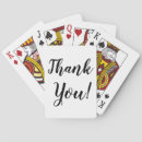 Search for thank you playing cards Black and white