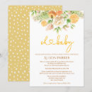 Search for yellow baby girl shower invitations Floral