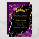 Search for purple black butterfly birthday invitations Watercolor
