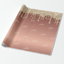 Search for rose gold birthday wrapping paper Girly