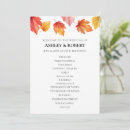 Search for autumn wedding programmes Burnt orange