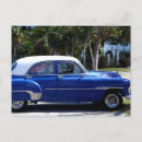 Search for blue car postcards Havana