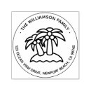 Search for palm trees rubber stamps Return address
