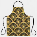 Search for art deco pattern aprons Black