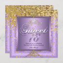 Search for royal purple sweet 16 invitations Chic