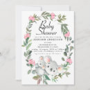 Search for koala bear baby shower invitations Australian animal