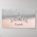Search for silver glitter posters Tiara