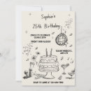 Search for beige black birthday invitations Party