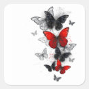Search for butterflies fly stickers White