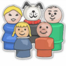 Search for dog family stickers Vintage