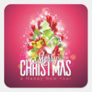 Search for festive design stickers Red and green