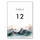 Search for mountain table cards Watercolor