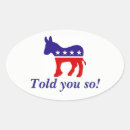 Search for democrats oval stickers Donkey