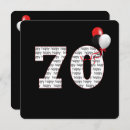 Search for happy 70th birthday invitations Black