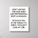 Search for slogan canvas prints Humour